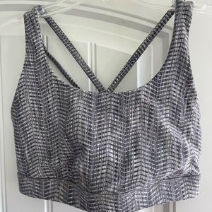 LULULEMON ENERGY SPORTS BRA SIZE 8 COLOR: GREY SAGE